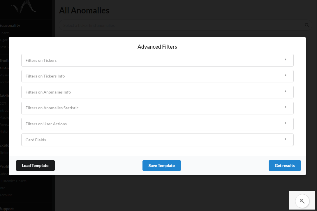 All Anomalies page